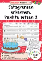 Vorschau - Arbeitsblätter - Satzgrenzen erkennen, Punkte setzen 2 - Deckblatt