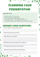 Vorschau - Arbeitsblätter - Planning presentations on Irish Mythology - Seite 2