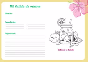 Vista previa - Unidades / Secuencias / Situaciones de Aprendizaje - ¡RECETA DE VERANO! - Portada
