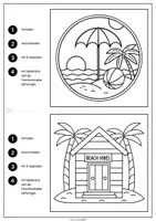 Vorschau - Mal- und Bastelvorlagen - 20 sommerliche Ausmalbilder zum Ausschneiden & Aufhängen – Fensterdeko für Kinder - Seite 1