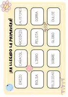 Vista previa - Tarjetas / Manipulativos - Juego comprensión lectora de primavera - página 2