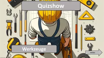 Vorschau - Spiele - Quizshow: Werkzeuge (Interaktives Ratespiel) - Deckblatt