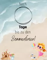 Vorschau - Poster - Sommferiencountdown - So viele Tage bis zu den Ferien - Deckblatt
