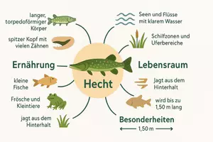 Vorschau - Arbeitsblätter - Arbeitsblätter zum Thema "Hecht" + Lösung & MP3 + Mindmap + Infografik - Seite 2