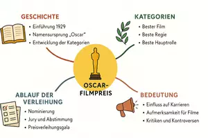 Vorschau - Arbeitsblätter - Arbeitsblätter zum Thema "Oscar-Filmpreis" + Lösung & MP3 + Mindmap + Infografik - Seite 2