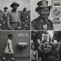 Vorschau - Arbeitsblätter - Rassismus in den USA - Von der Sklaverei über Jim Crow zur heutigen Diskriminierung - Deckblatt