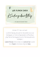 Vorschau - Arbeitsblätter - Wir planen einen Kindergeburtstag - Deckblatt