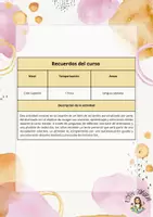 Vista previa - Hojas de trabajo - Recuerdos del curso 2024/2025 - página 1