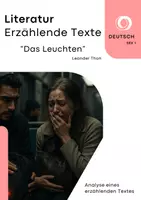 Vorschau - Arbeitsblätter - Erzählende Texte - „Das Leuchten“ – Mut und Angst: Arbeitsmaterial mit kreativem Schwerpunkt - Deckblatt