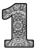 Vista previa - Manualidades / Dibujos para colorear - Mandalas numéricos del 1 al 20 (20 láminas para colorear) incl. plan de clase (PDF) - página 1