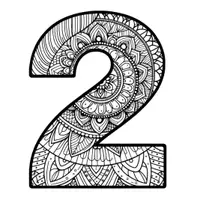 Vista previa - Manualidades / Dibujos para colorear - Mandalas numéricos del 1 al 20 (20 láminas para colorear) incl. plan de clase (PDF) - página 2