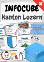 Vorschau - Unterrichtsreihen - InfoCube Kanton Luzern - Rechercheprojekt - Geografie Schweiz - Deckblatt