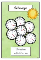 Vorschau - Spiele - Freiarbeit Klettmappe Uhrzeiten - Seite 3