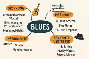 Vorschau - Arbeitsblätter - Arbeitsblatt "Blues" + Onlineübung & MP3 + Mindmap + Infografik - Seite 3