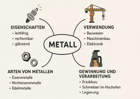 Vorschau - Arbeitsblätter - Arbeitsblatt "Metall" + Onlineübung & MP3 + Mindmap + Infografiken - Seite 2
