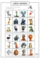 Vorschau - Arbeitsblätter - My Picture Dictionary - safari animals - Seite 3