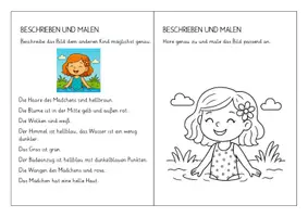 Vorschau - Arbeitsblätter - Vorlesen und malen Sommer - Partnerarbeit - Maldiktat - Seite 3