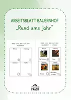Vorschau - Arbeitsblätter - Arbeitsblatt Rund ums Jahr Bauernhof inkl. Lösung - Deckblatt