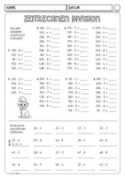Vorschau - Arbeitsblätter - Schriftliche Division (5 Kopiervorlagen) - Seite 1