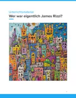 Vorschau - Arbeitsblätter - Wer war eigentlich James Rizzi? – Künstlerportrait und Pop-Art-Projekt für Klassen 5–8 - Deckblatt
