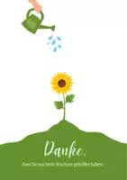 Vorschau - Mal- und Bastelvorlagen - Abschiedsgeschenk Sonnenblume Fingerabdrücke - Seite 2