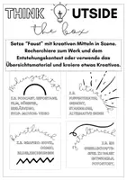 Vorschau - Arbeitsblätter - Goethes Faust kreativ in Szene setzen - Seite 1