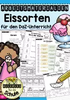 Vorschau - Arbeitsblätter - Eissorten - Arbeitsmaterialien (DaZ/DaF) - Deckblatt