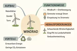 Vorschau - Arbeitsblätter - Arbeitsblatt "Windrad" + Onlineübung & MP3 + Mindmap + Infografik - Seite 3