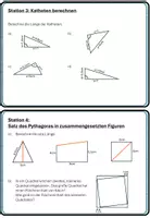 Vorschau - Arbeitsblätter - Lerntheke: Satz des Pythagoras - Seite 2