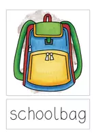 Vorschau - Spiele - picture & word cards – school things - Seite 1