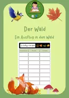 Vorschau - Arbeitsblätter - Wald - Ein Ausflug in den Wald (Arbeitsblatt) - Deckblatt