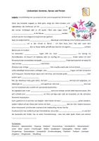 Vorschau - Interaktives Material - Lückentext: Sommer, Sonne & Ferien (mit Lösung) - Deckblatt