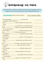 Vorschau - Arbeitsblätter - Groß- und Kleinschreibung: Übungen - Seite 1