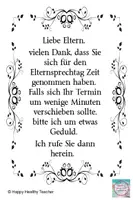 Vorschau - Anderer Materialtyp - Elternsprechtag - Türschilder und Zeitplan - Seite 1