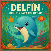 Vista previa - Manualidades / Dibujos para colorear - Delfines – Imágenes para colorear (52 plantillas) incl. planificación didáctica (PDF) - Portada