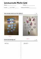 Vorschau - Test - Lernkontrolle Mathe: Geld 3./4. Klasse - Seite 3