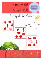 Vorschau - Spiele - Finde mich! - Alles in Rot! Förderspiel Wortschatz - Seite 1