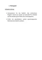 Vorschau - Prüfungsvorbereitung - mündliche Abiturprüfung Deutsch (Gedichtinterpretation mit Verknüpfungsmomenten "Liebessehnsucht" und "politische Meinungsbildung) - Seite 1