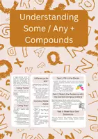 Vorschau - Arbeitsblätter - "Some," "Any," & Their Compounds: Expressing Quantity & Possibility - Deckblatt