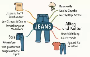 Vorschau - Arbeitsblätter - Arbeitsblätter zum Thema "Jeans" + Lösung & MP3 + Mindmap + Infografik - Seite 2