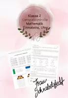 Vorschau - Test - Einmaleins Uhr Lernzielkontrolle - Deckblatt