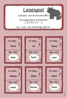 Vorschau - Spiele - Lesespiel N n - Buchstabeneinführung - Deckblatt