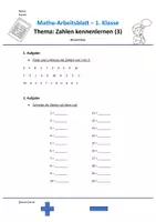 Vorschau - Unterrichtsreihen - Mathe 1. Klasse - Zahlen kennenlernen - Seite 3
