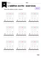 Aperçu - Feuilles d'exercices - additions-ecrites - Page 3