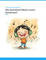 Vorschau - Unterrichtsreihen - Wie beeinflusst Musik unsere Emotionen? – Unterrichtsmaterial Musik, Klasse 7–10 - Deckblatt