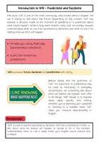 Vorschau - Arbeitsblätter - Will: Future Use – Decisions, Predictions, Refusals - Seite 1
