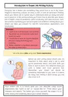 Vorschau - Arbeitsblätter - My Dream Job Writing: Future Forms und Berufswortschatz Englisch - Seite 1