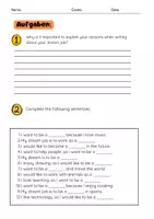 Vorschau - Arbeitsblätter - My Dream Job Writing: Future Forms und Berufswortschatz Englisch - Seite 3