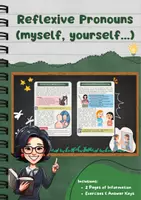 Vorschau - Arbeitsblätter - Reflexive pronouns: Myself, Yourself, Himself, Herself - Deckblatt