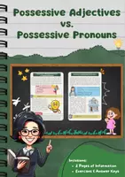 Vorschau - Arbeitsblätter - Possessive Adjectives vs. Possessive Pronouns: Ownership Explained - Deckblatt